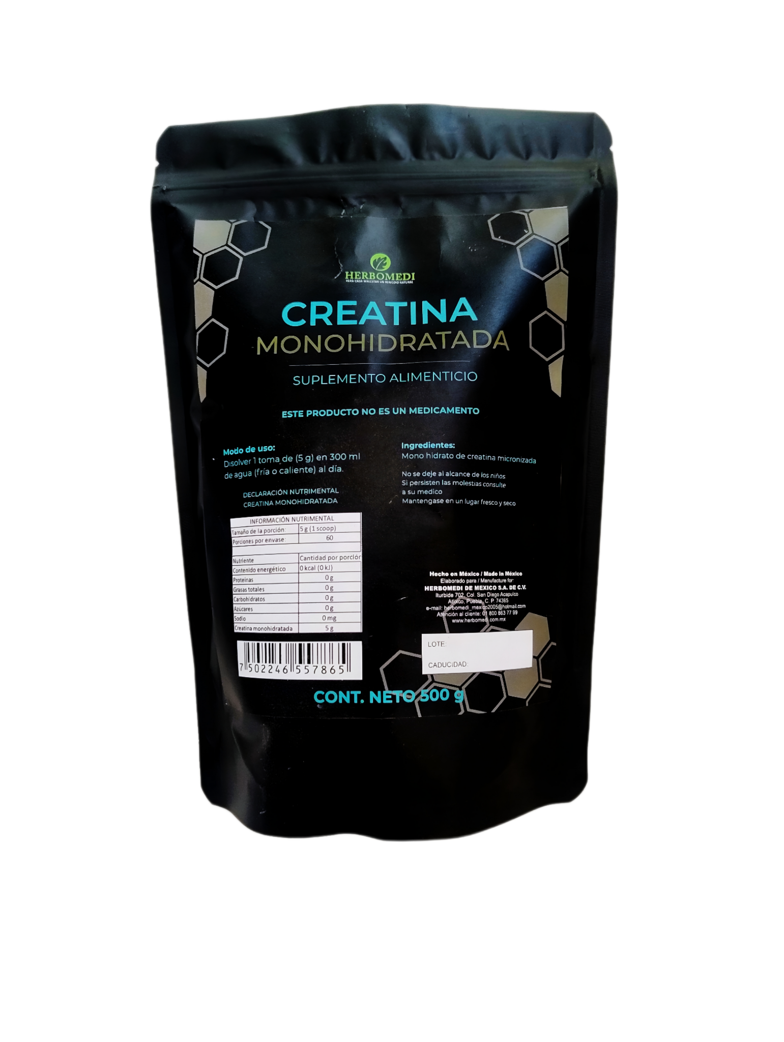 Creatina Monohidratada en polvo | Alta Pureza